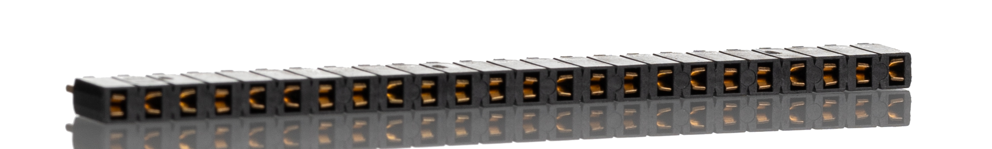 ssa-124-s-g Samtec SSA Series Straight Through Hole PCB Socket, 24-Contact, 1 Row, 2.54 mm Pitch Solder