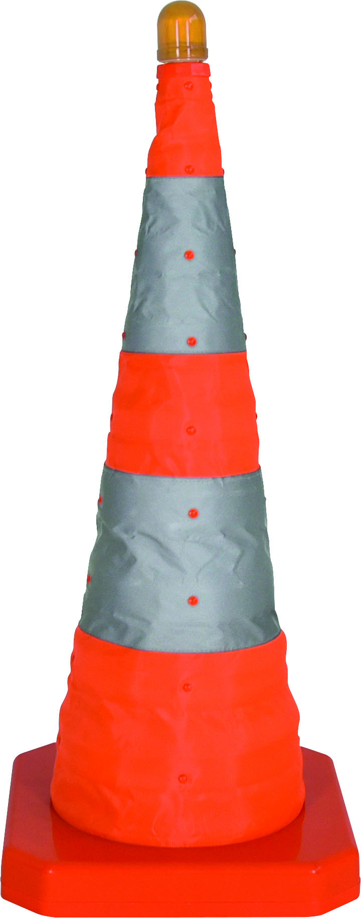 Viso Grey, Orange 750 mm Polypropylene Traffic Cone