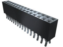 Samtec SSQ Series Straight Through Hole PCB Socket, 14-Contact, 2 Row, 2.54 mm Pitch Solder