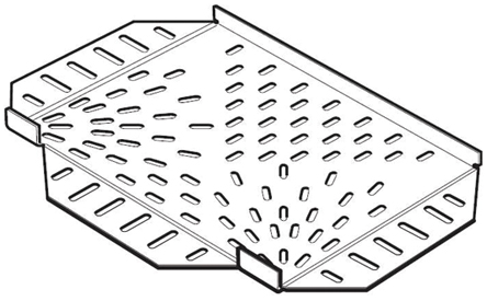 Legrand Light Duty Equal Tee Stainless Steel Cable Tray Accessory, 150mm Width, 12 mm Depth