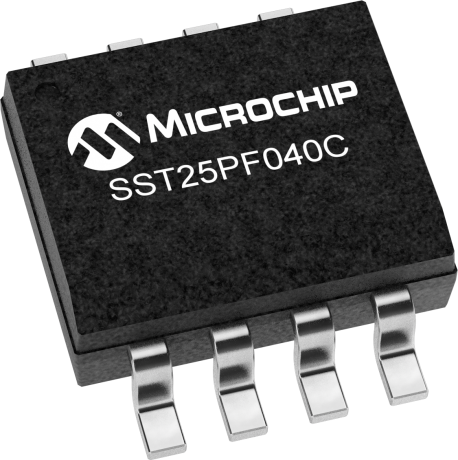 Microchip Split Gate 4 MB Serial Serial Flash Memory 8-Pin SOIC, SST25PF040C-40E/SN18GVAO