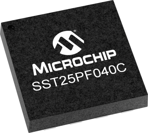 Microchip Split Gate 4 MB Serial Serial Flash Memory 8-Pin UDFN, SST25PF040CT-40V/NP18GVAO