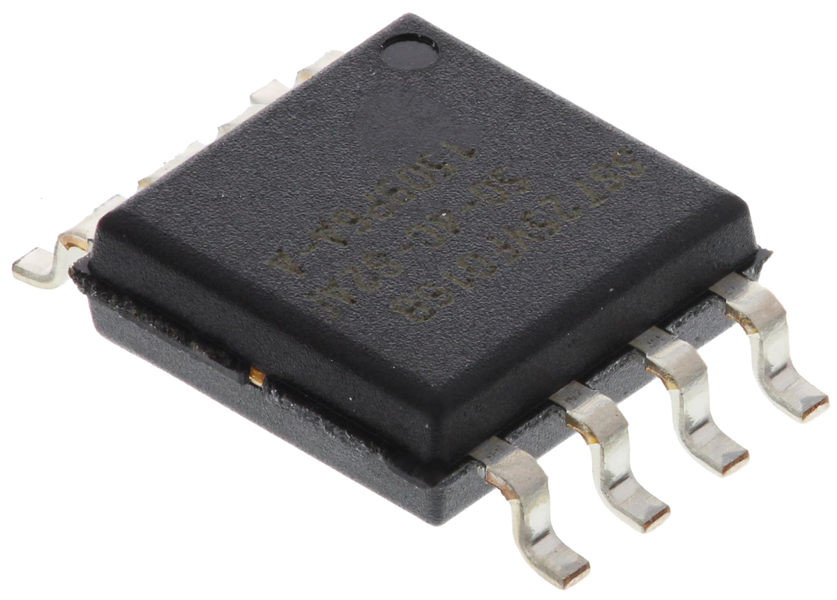 Microchip Split Gate 16 MB SPI Flash Memory 8-Pin SOIC, SST25VF016B-50-4C-S2AF