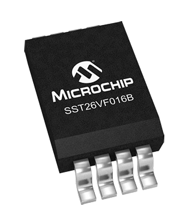 Microchip Split Gate 16 MB SPI Flash Memory 8-Pin SOIC, SST26VF016B-104V/SN