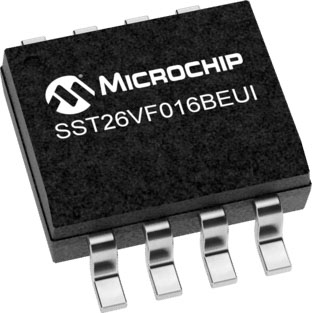 Microchip NOR 64 kB SPI Flash Memory 8-Pin SOIC