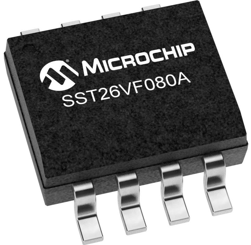 Microchip Split Gate 8 MB SPI, SQI Flash Memory 8-Pin SOIC, SST26VF080A-104I/SN