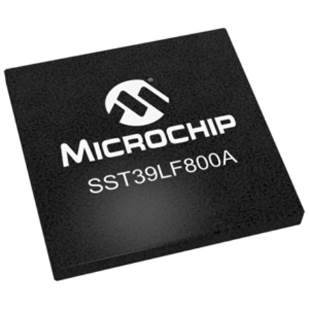 Microchip Split Gate 8 MB Parallel Flash Memory 48-Pin TFBGA, SST39LF800A-55-4C-B3KE