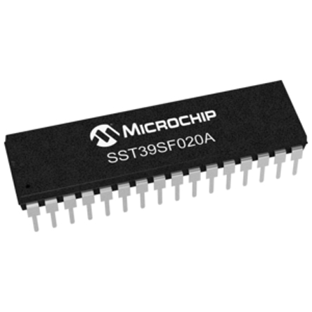 Microchip Split Gate 2 MB Parallel Flash Memory 32-Pin PDIP, SST39SF020A-70-4C-PHE