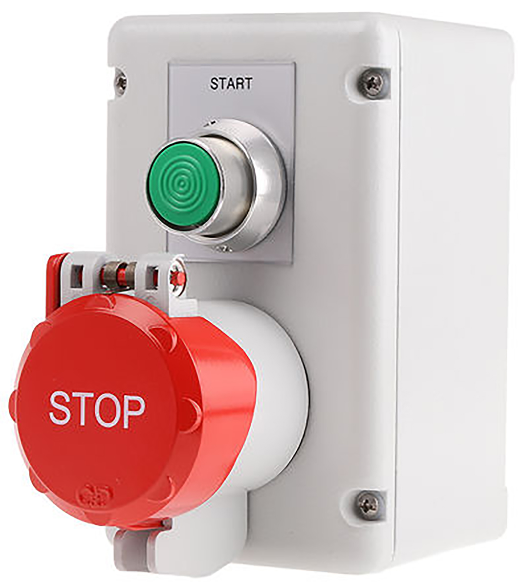 Craig & Derricott Push Button Control Station - SPDT, Die Cast Aluminium, Green, Red, IP65