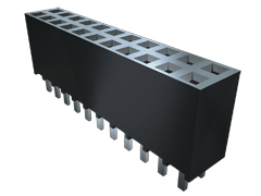Samtec SSW Series Straight Through Hole Mount PCB Socket, 16-Contact, 2-Row, 2.54mm Pitch, Solder Termination
