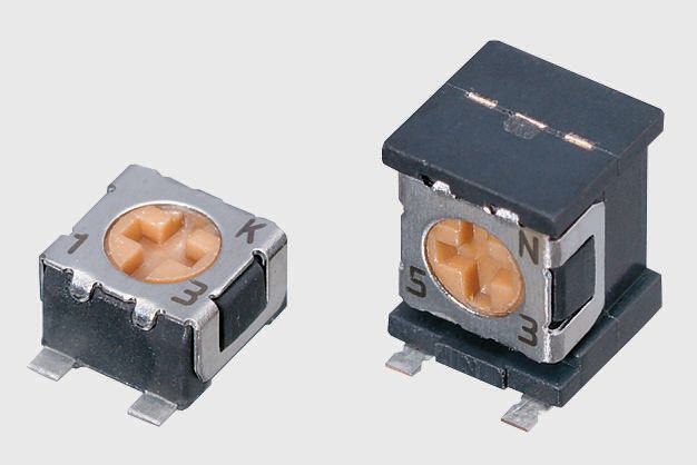 10 kΩ, Surface Mount Trimmer Potentiometer, Gull Wing 0.125 W Top Adjust Nidec Components, ST-32