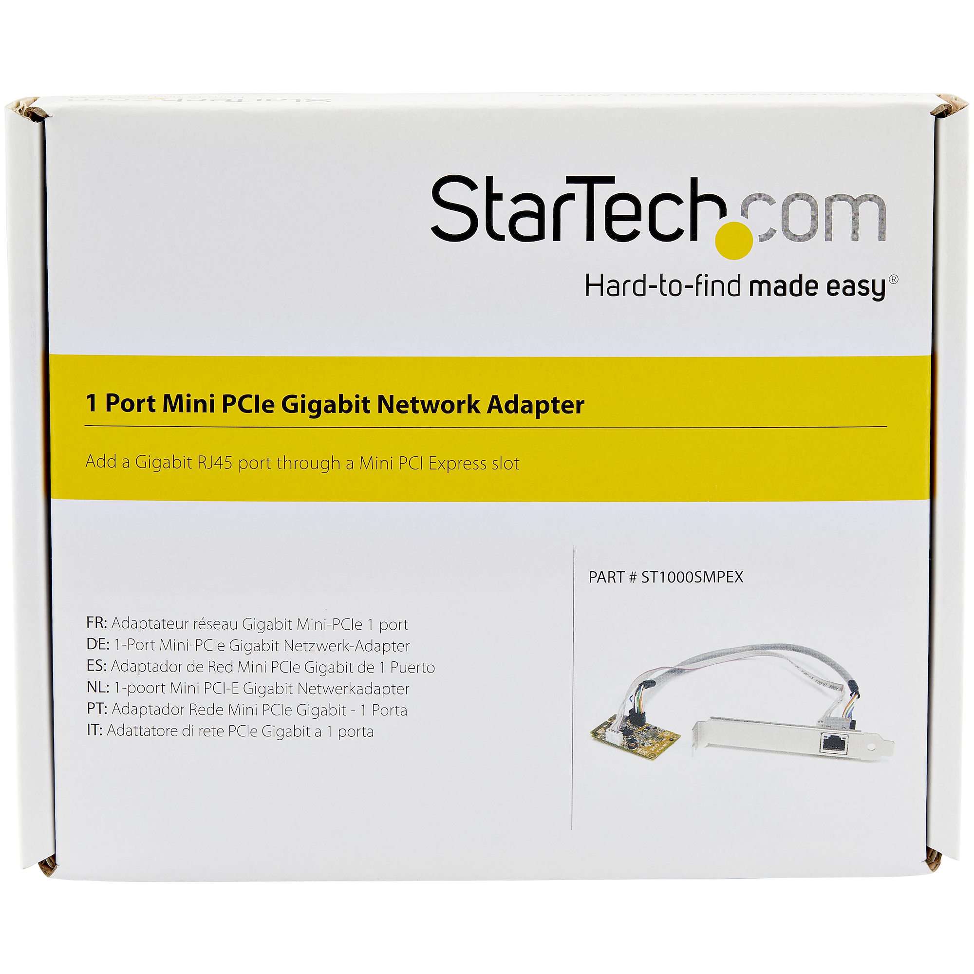 st1000smpex StarTech.com 1 Port Mini PCI RJ45 Network Card, 1000Mbps