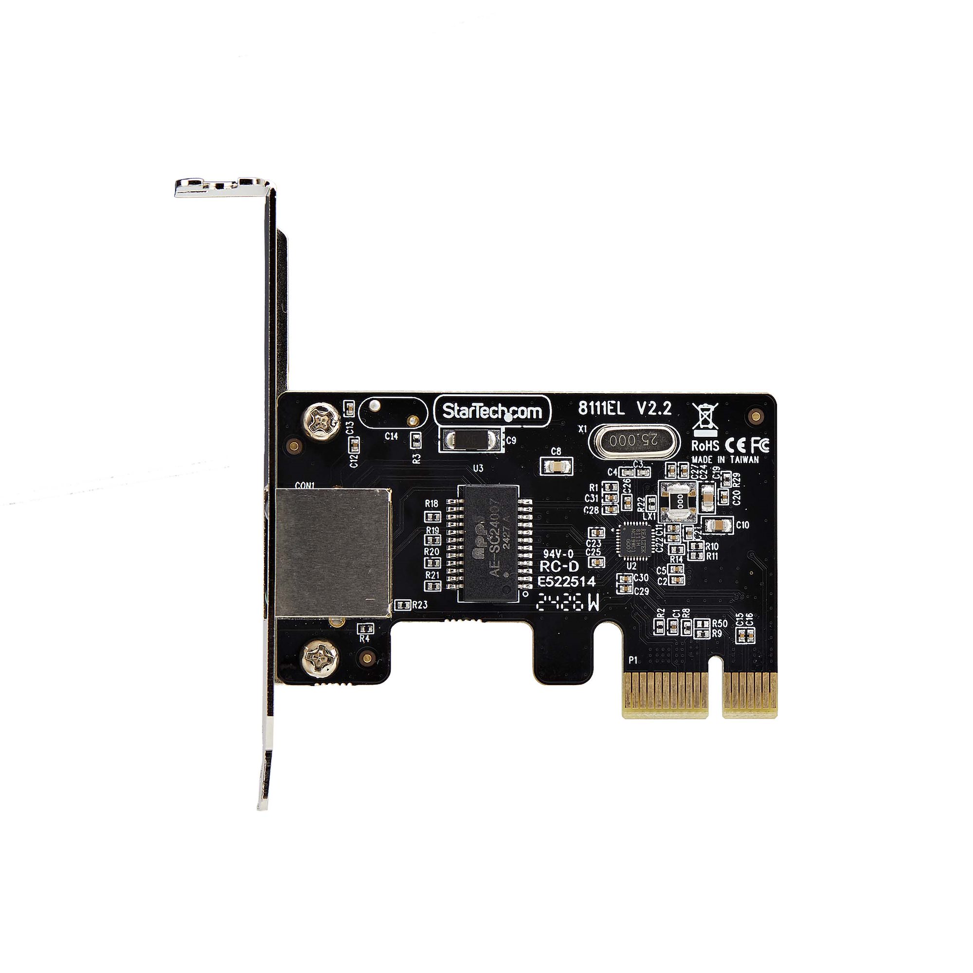 st1000spex2lt StarTech.com 1 Port PCIe RJ45 Network Card, 1000Mbps