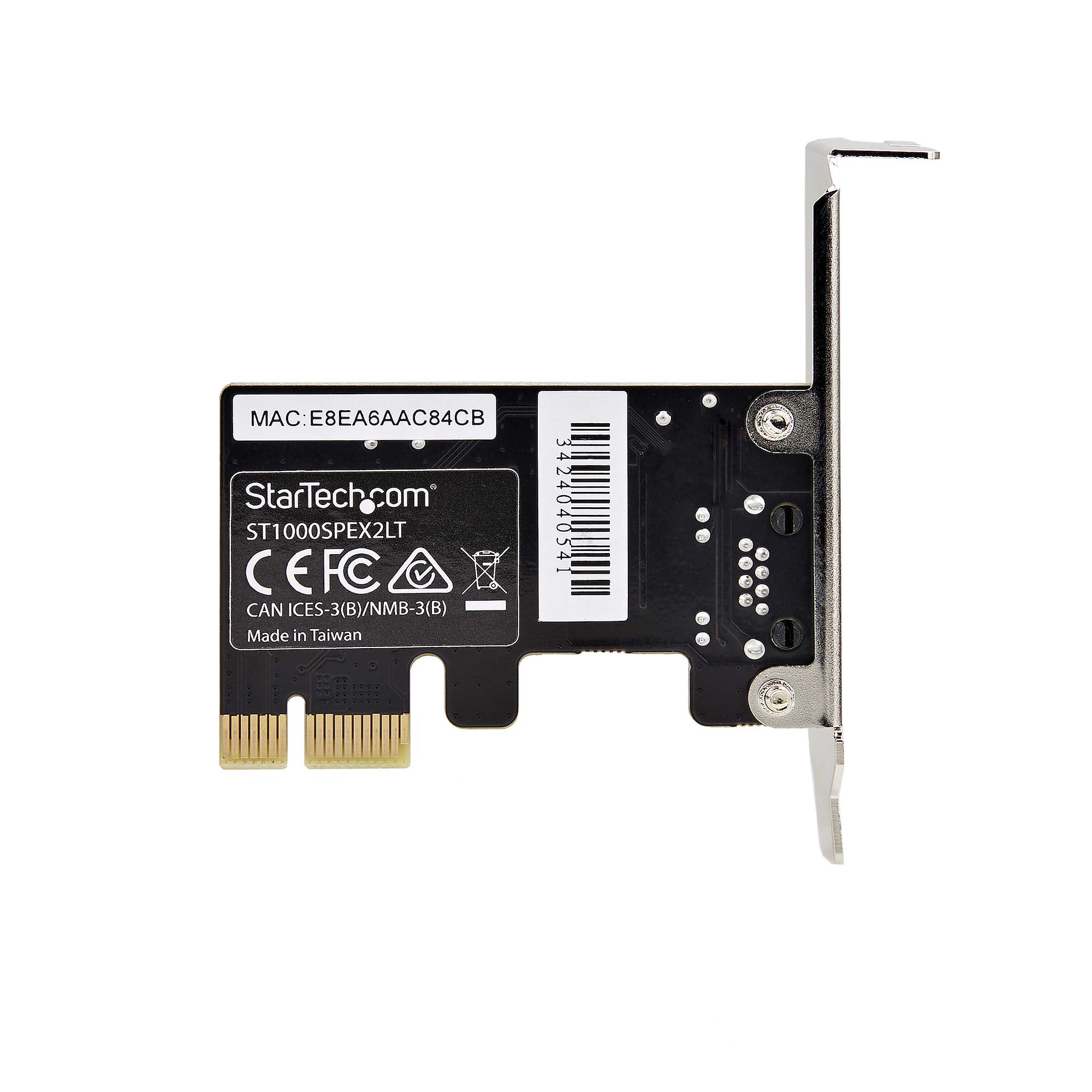 st1000spex2lt StarTech.com 1 Port PCIe RJ45 Network Card, 1000Mbps