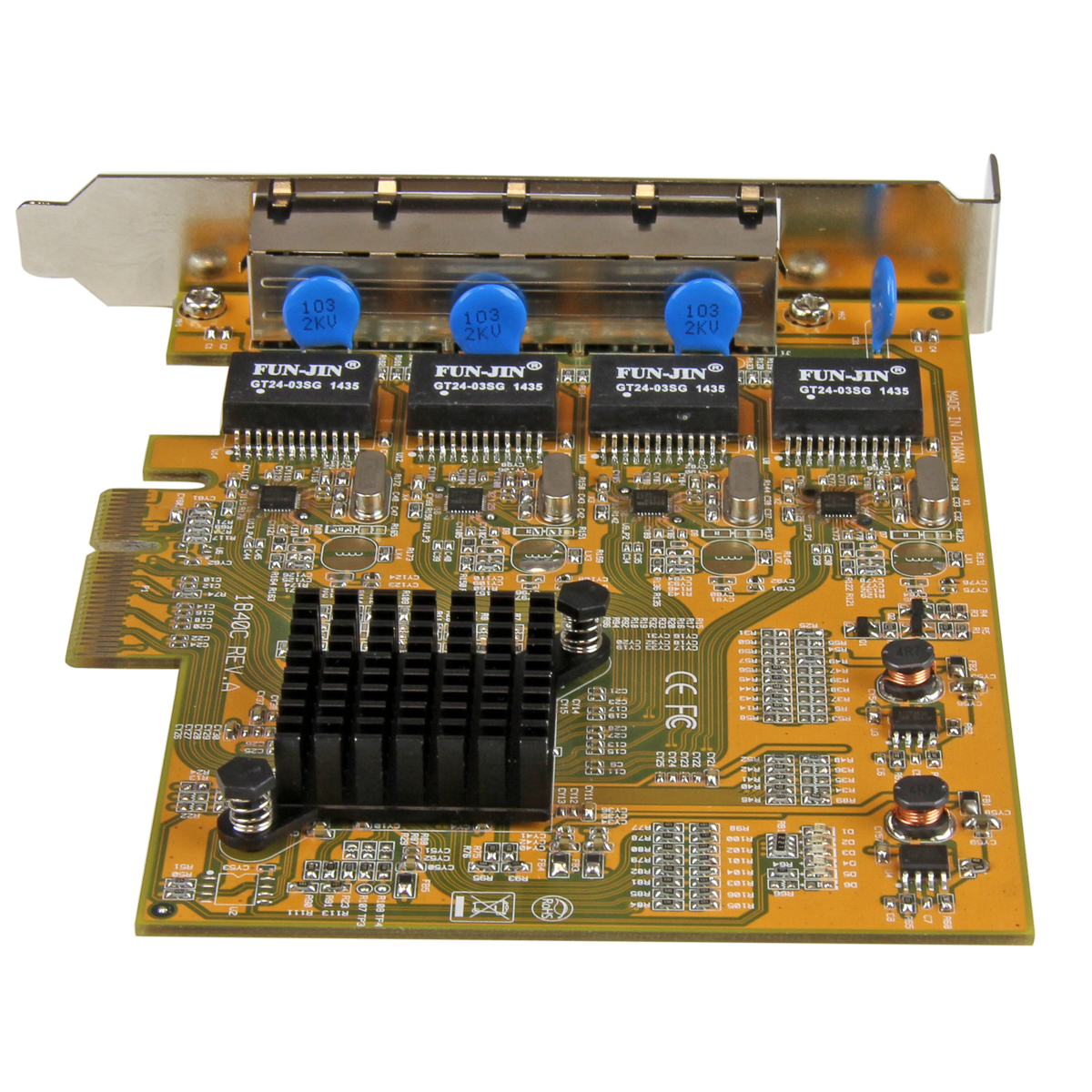 st1000spex43 StarTech.com 4 Port PCIe RJ45 Network Card, 1000Mbps