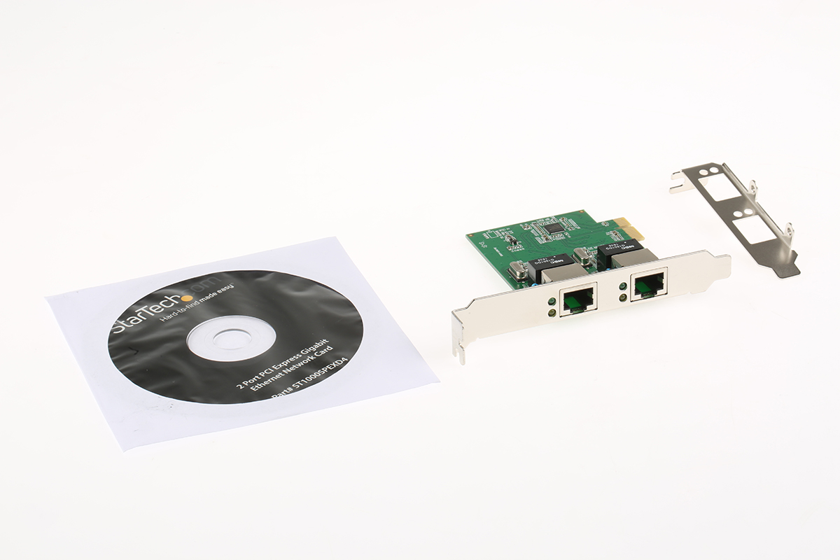 st1000spexd4 StarTech.com 2 Port PCIe RJ45 Network Card, 1000Mbps