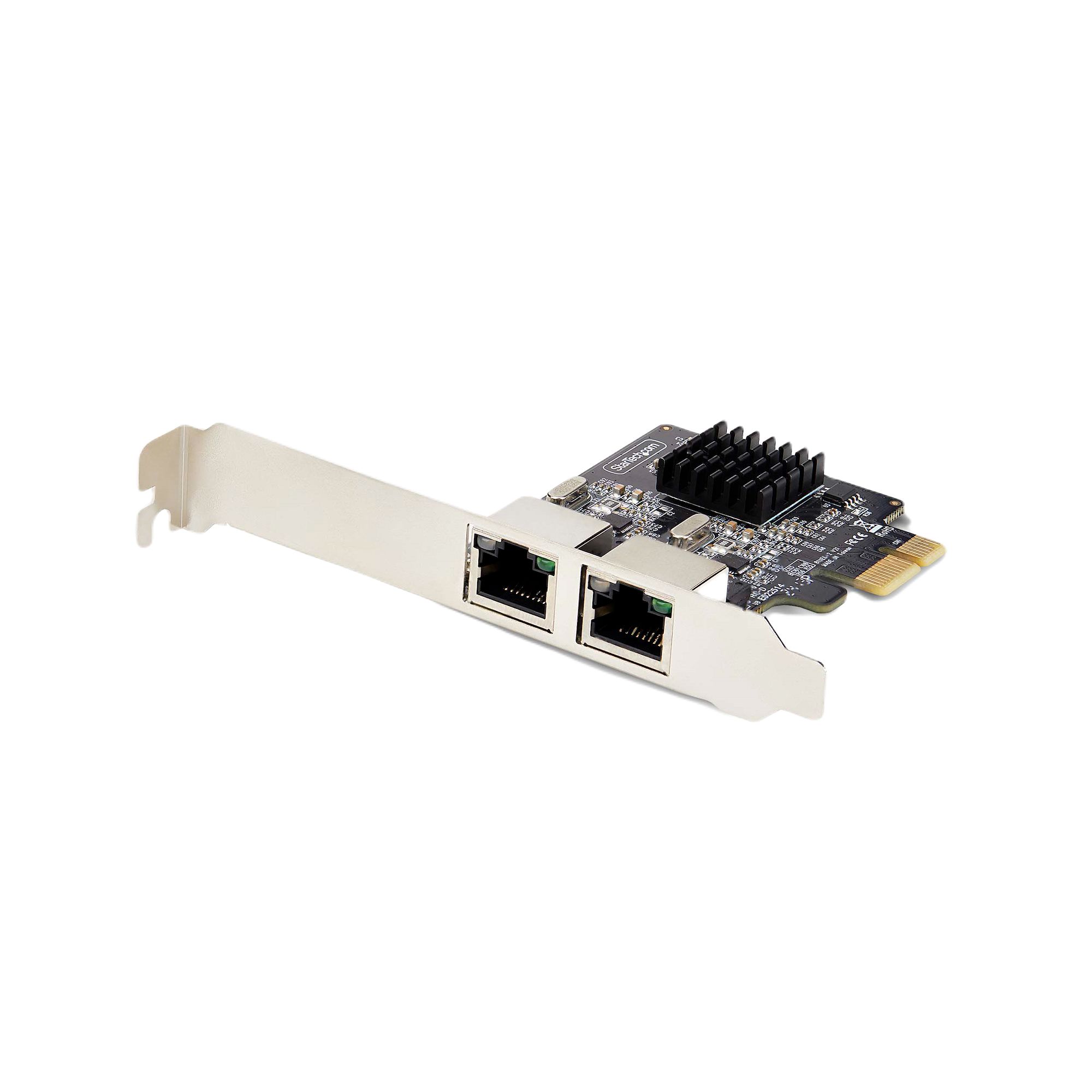 StarTech.com 2 Port PCIe RJ45 Network Card, 1000Mbps