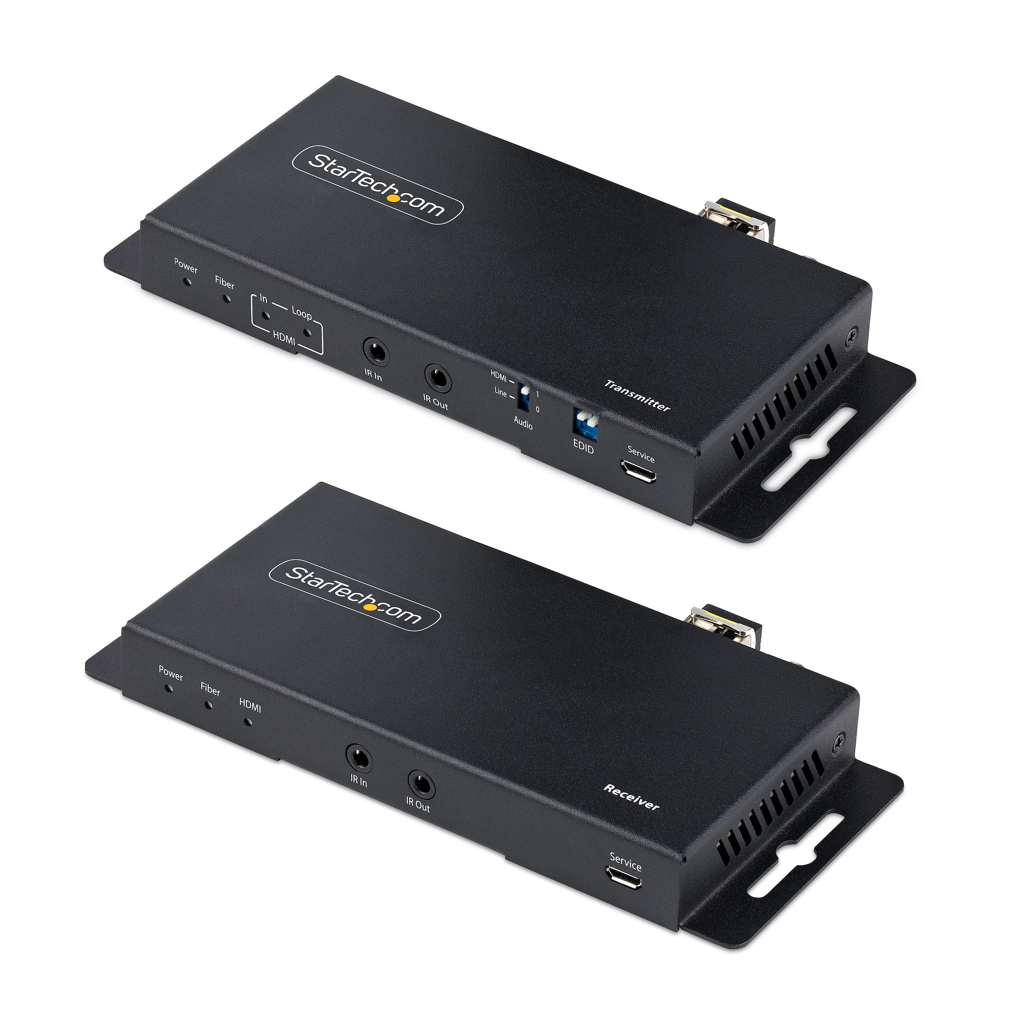 StarTech.com 1 Port HDMI over Fibre 3.5mm Stereo Female (3 Position) Single Strand Lc Fibre Cable 1000 m, 4 k Maximum