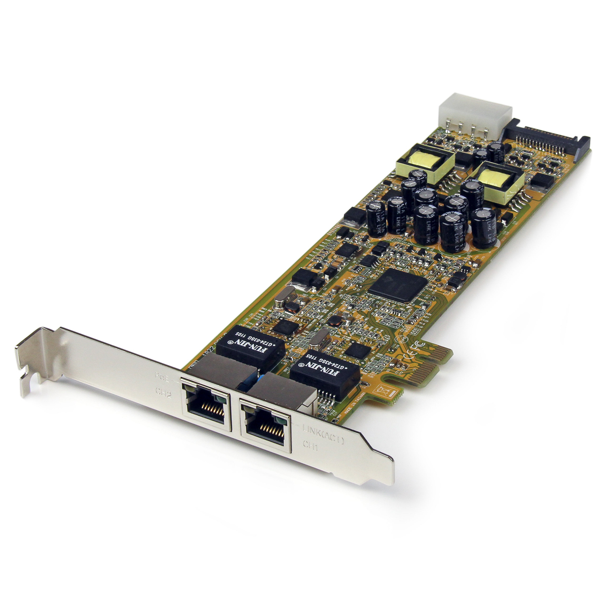 StarTech.com 2 Port PCIe RJ45 Network Card, 1000Mbps