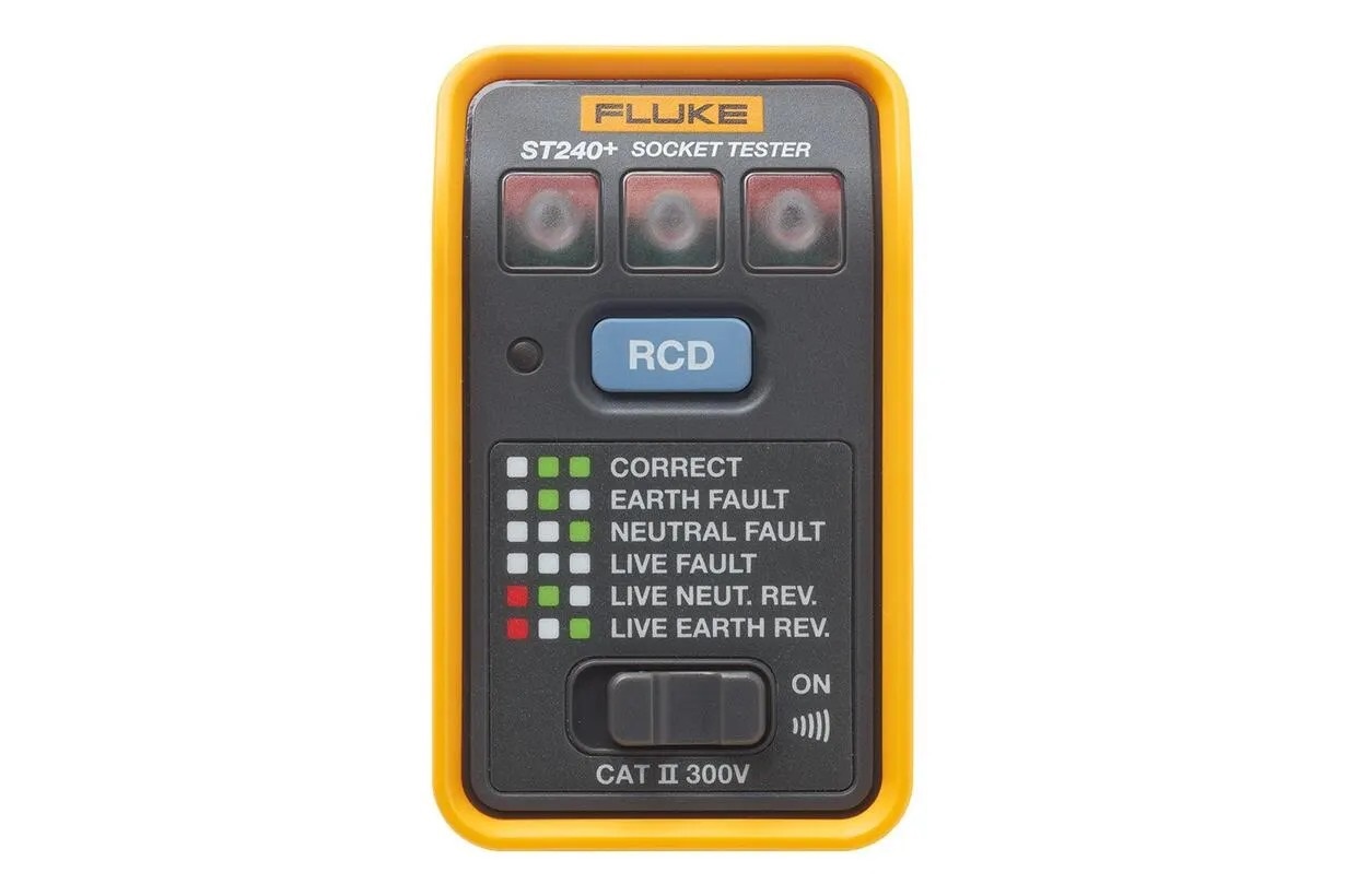 Fluke Mains Socket Tester 4mA 230V ac 300 V CAT II