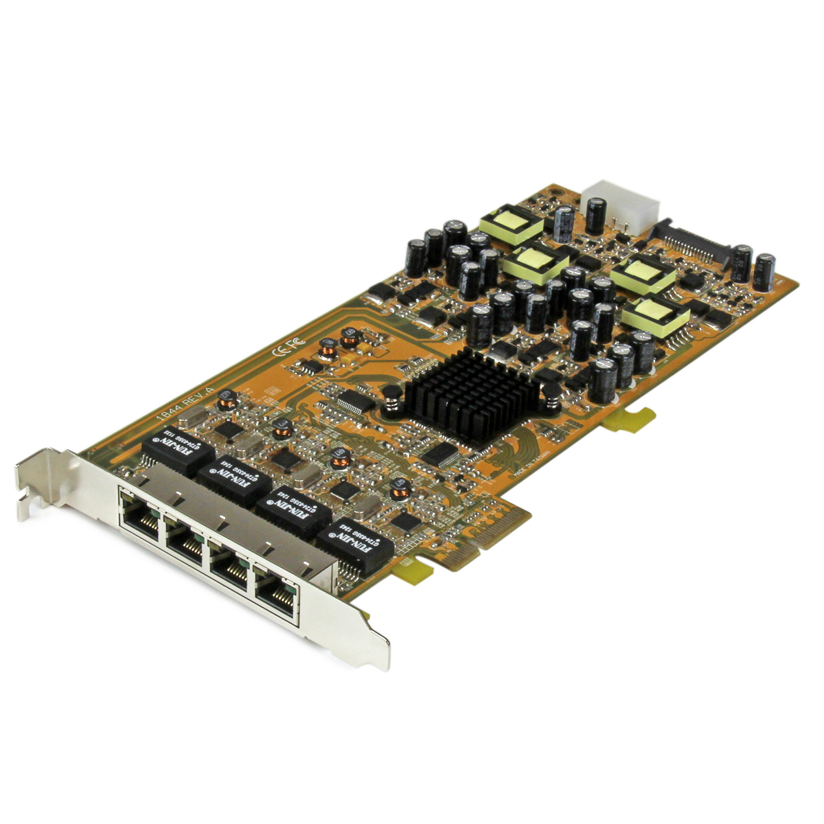 StarTech.com 4 Port PCIe RJ45 Network Card, 1000Mbps