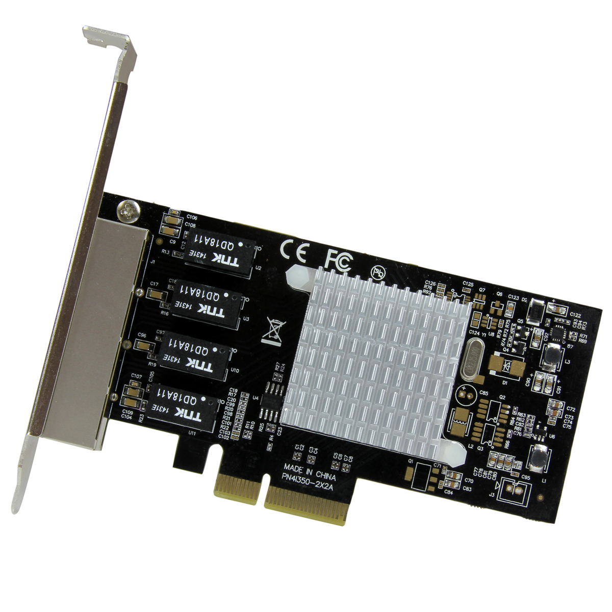 st4000spexi StarTech.com 4 Port PCIe RJ45 Network Card, 1000Mbps