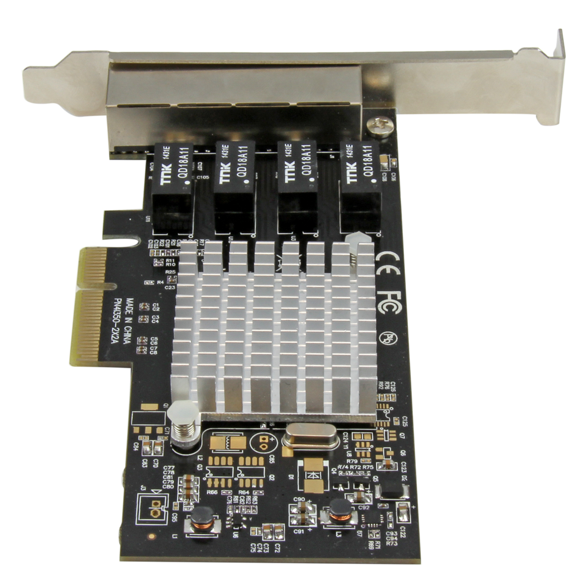 st4000spexi StarTech.com 4 Port PCIe RJ45 Network Card, 1000Mbps