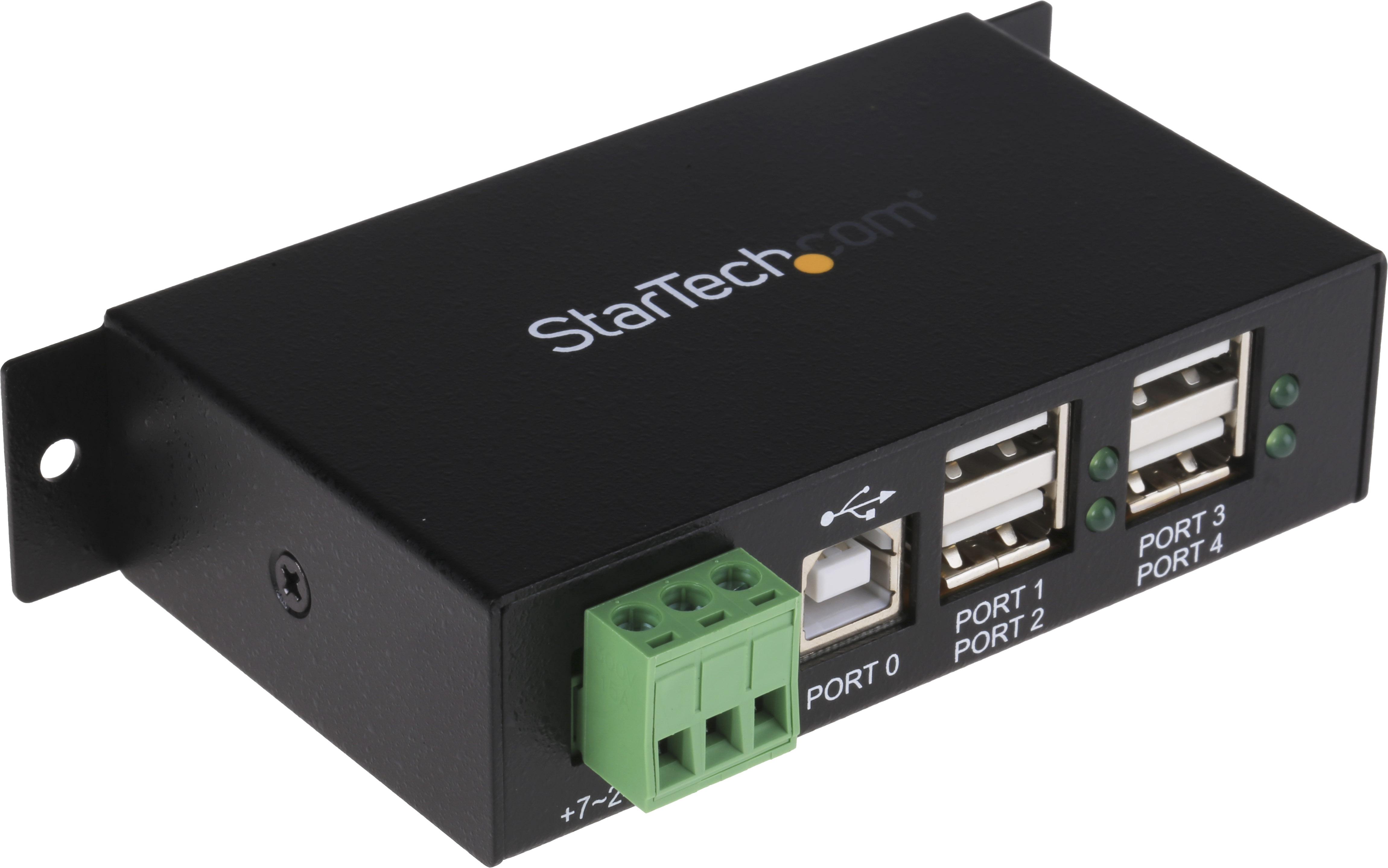 StarTech.com 4 Port USB 2.0 USB Hub, Terminal Connector Powered, 57.3 mm 26.3 mm 114.5mm