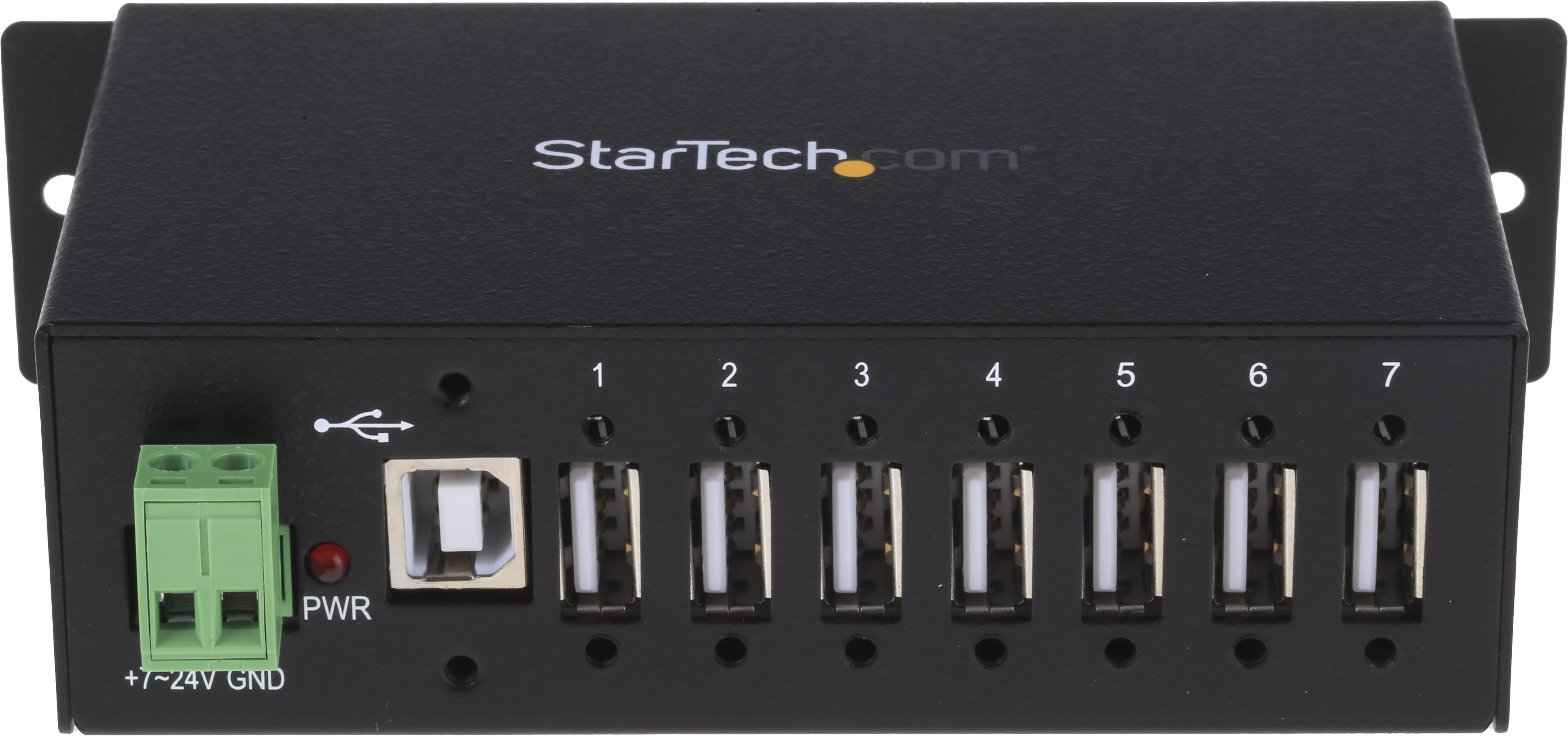 StarTech.com 7 Port USB 2.0 USB Hub, Terminal Connector Powered, 61.5 mm 36.3 mm 133mm