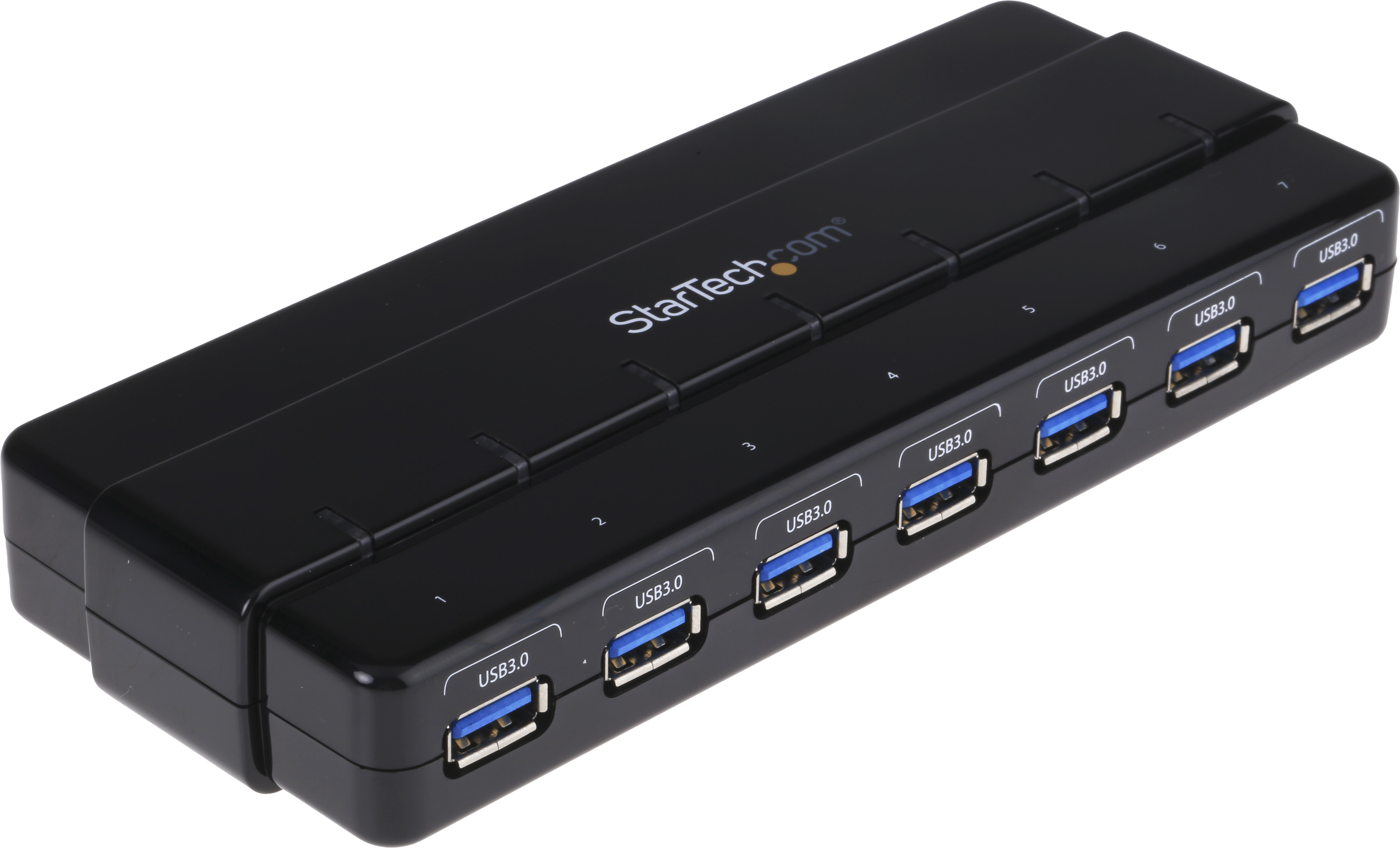 StarTech.com 7 Port USB 3.0 USB Hub, AC Adapter Powered, 70 mm 23 mm 172mm