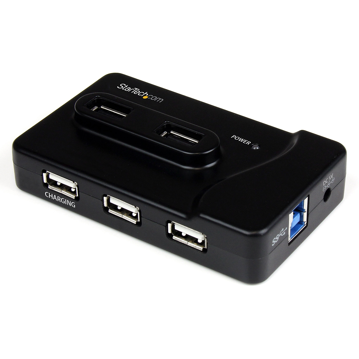 StarTech.com 6 Port USB 3.0 USB Hub, AC Adapter Powered, 60 mm 22 mm 99mm