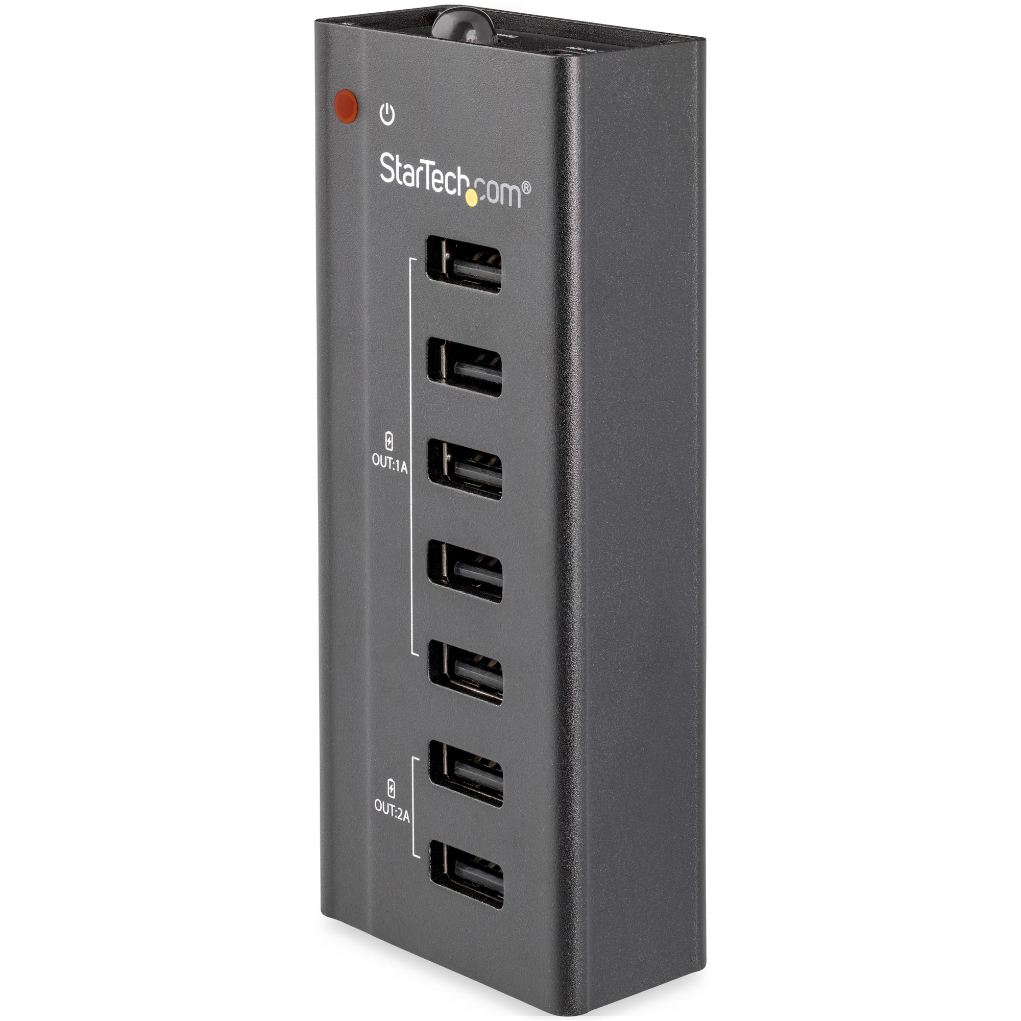 StarTech.com 7 Port USB 2.0 USB Hub, AC Adapter Powered, 11 cm 24 mm 11cm