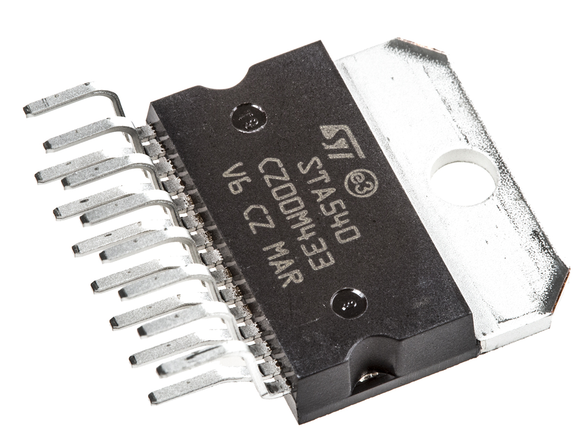 STMicroelectronics Audio Power Amplifier, 15-Pin, 38W Multiwatt