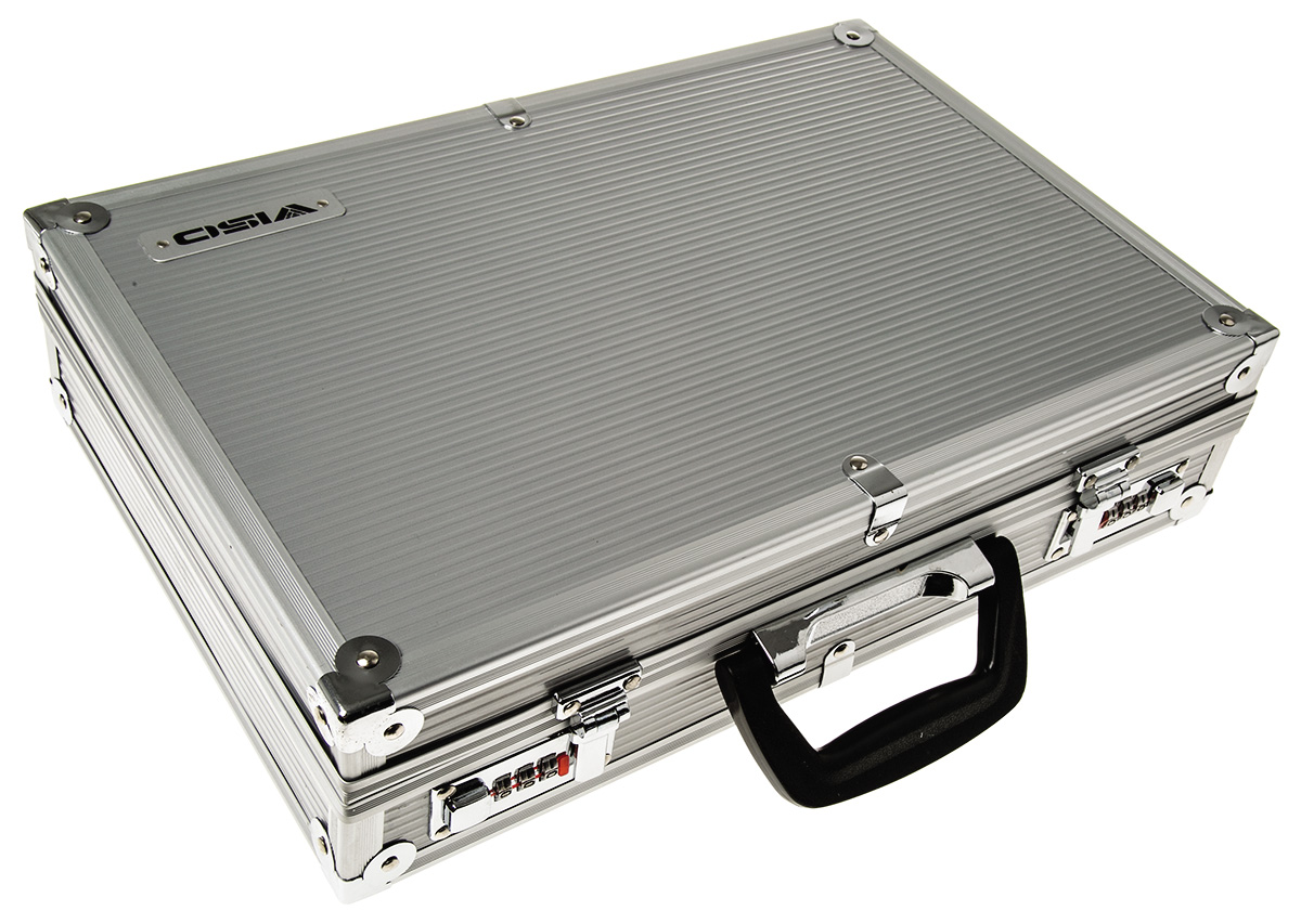 Viso Storage Metal Transit Case, 378 mm 258 mm 92 mm