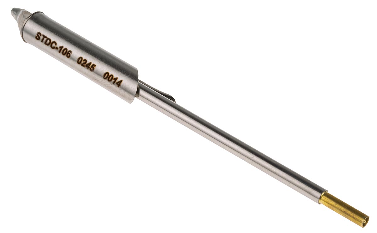 Metcal 1.5 mm Straight Conical 10.41 mm Soldering Iron Tip for use with MX-500 and MX-5000 Systems, MX-DS1