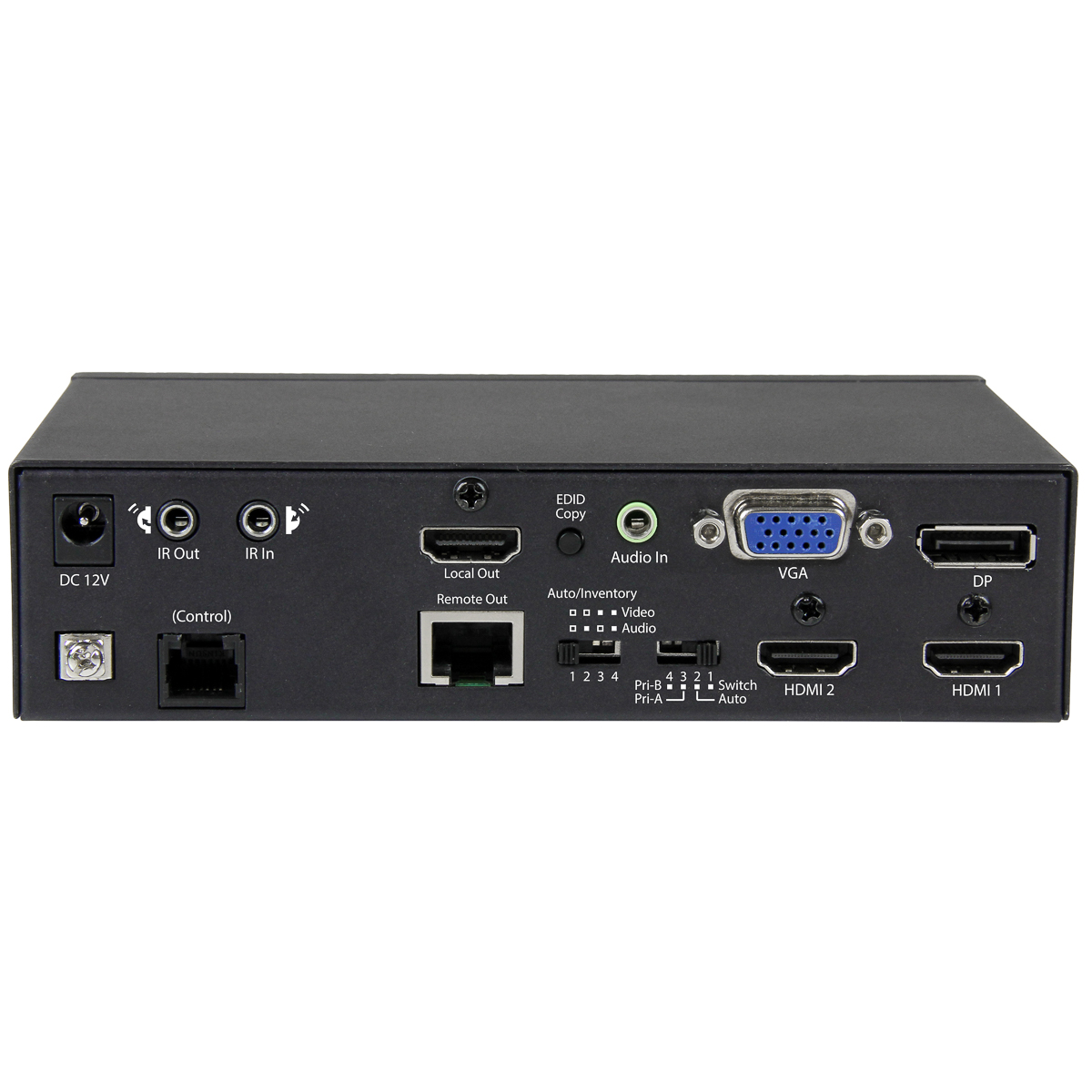 stdhvhdbt StarTech.com 2 Port VGA, DisplayPort, HDMI over HDBaseT HDMI Extender 70 m, 4096 x 2160 pixel Maximum Resolution