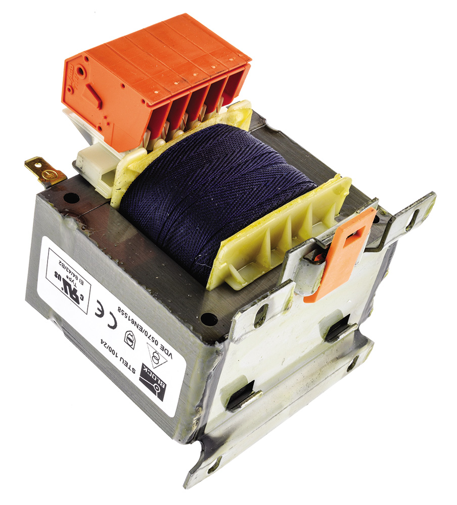 steu10024 Block 2 Output 100 VA Chassis Mount Transformer, 2 x 12 V ac, VDE 0570 Teil 2-6, UL 5085-1/-2, IEC 61558-2-2, cURus, EN