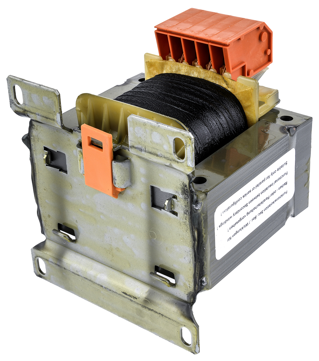 steu16023 Block 2 Output 160 VA Chassis Mount Transformer, 2 x 115 V ac, EN 61558, VDE 0570, UL