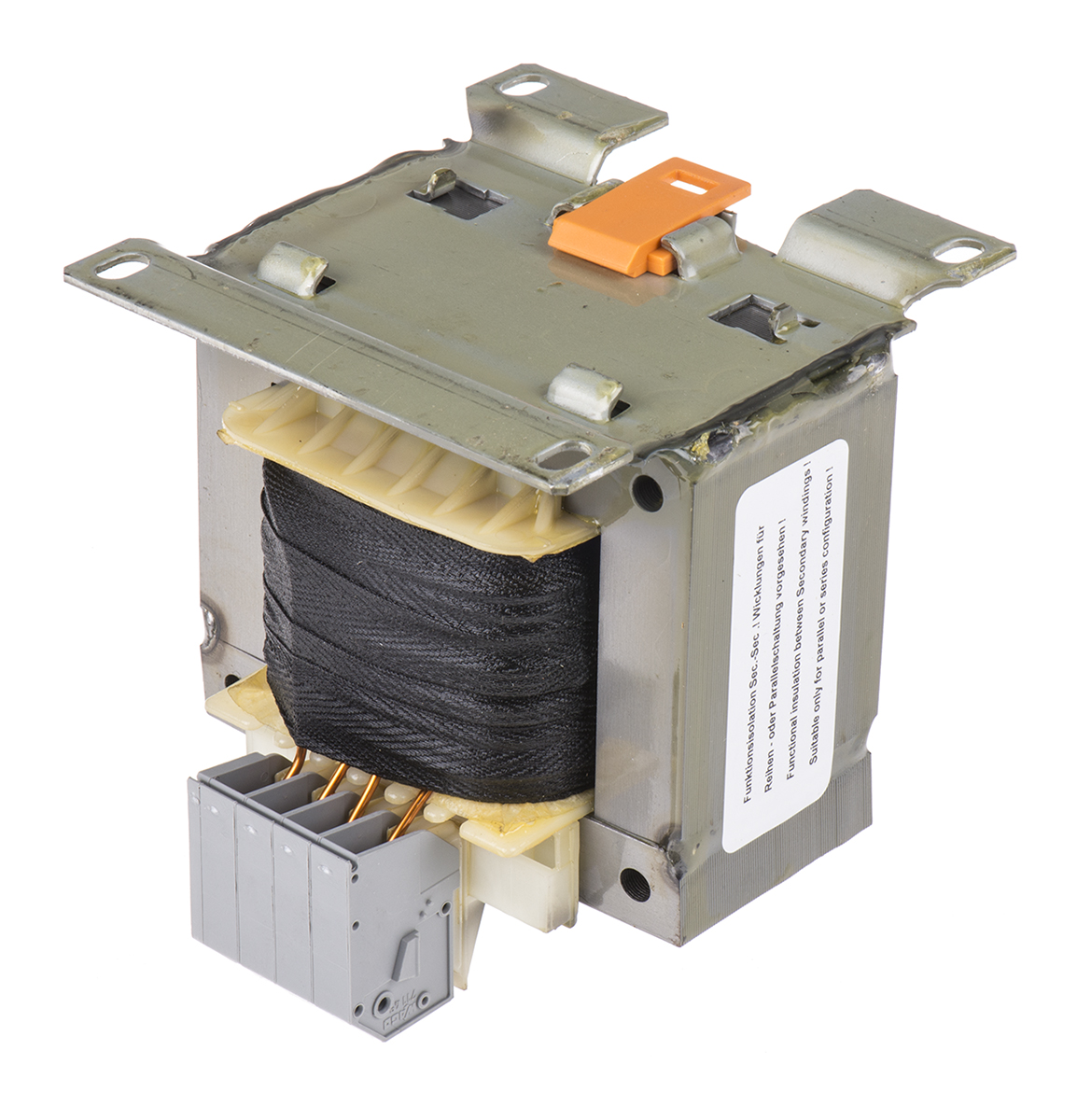 steu16024 Block 2 Output 160 VA Chassis Mount Transformer, 2 x 12 V ac, EN 61558-2-6, cURus, VDE 0570 Teil 2-6, DIN EN 61558-2-6,