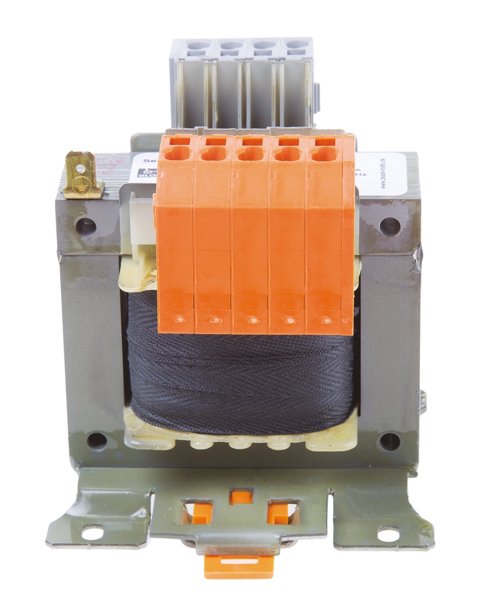 steu6323 Block 2 Output 63 VA Chassis Mount Transformer, 2 x 115 V ac, DIN EN 61558-2-2, IEC 61558-2-2, UL 5085-1/-2, VDE 0570