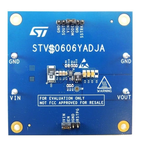 STMicroelectronics DC to DC Converter Evaluation Board STEVAL-0606YADJ