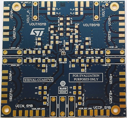 STMicroelectronics STEVAL-CCA057V4 STEVAL-CCA057V4 Operational Amplifier Evaluation Board