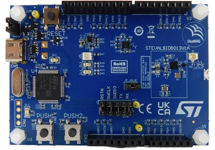 STMicroelectronics Bluetooth Low Energy Evaluation Board Evaluation Board STEVAL-IDB013V1