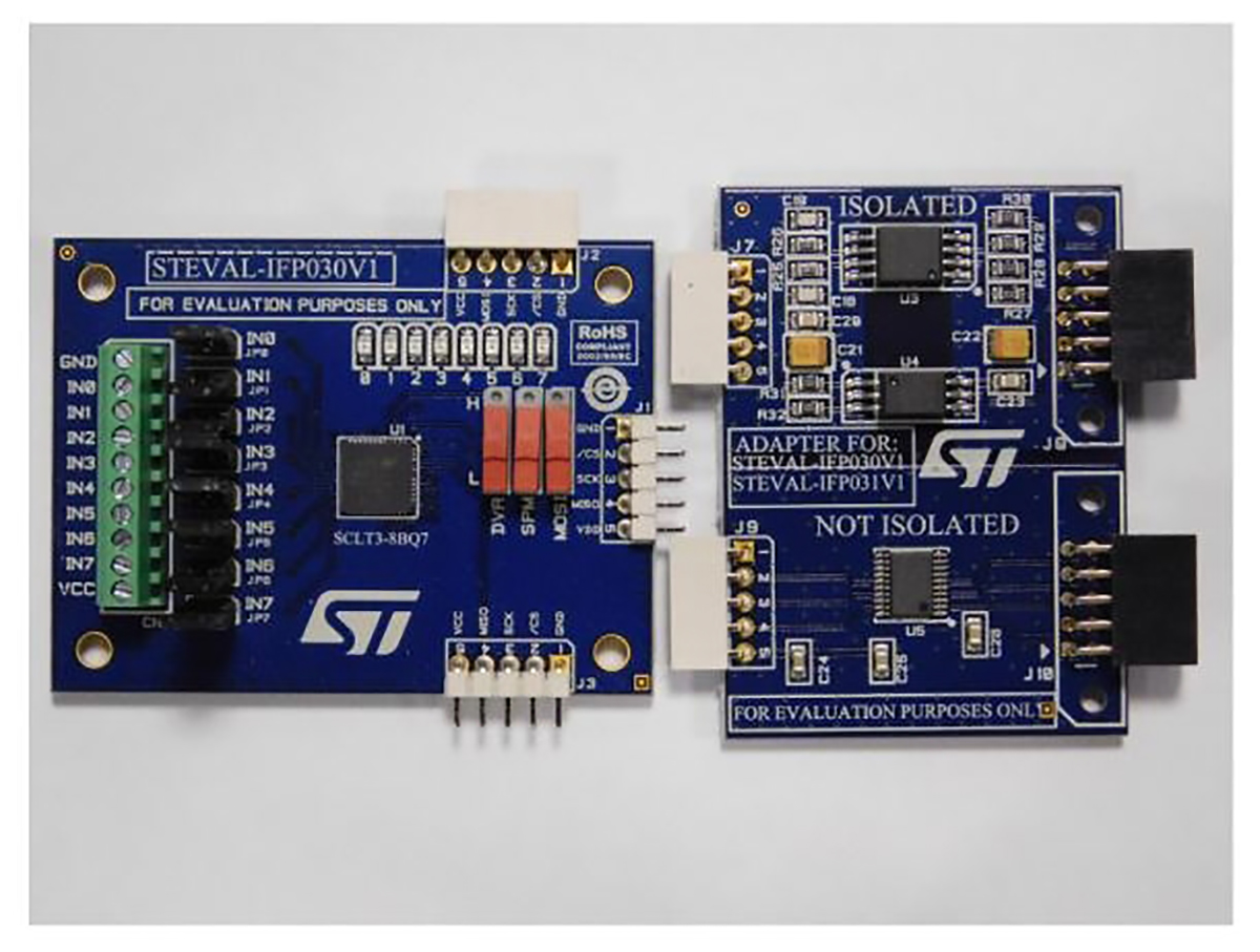 STMicroelectronics STEVAL-IFP030V1 High Speed Digital Input Current Limiter Evaluation Board Evaluation Board SCLT3-8BQ7