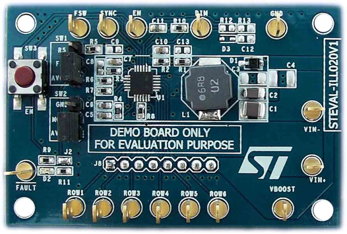 STMicroelectronics STEVAL-ILL020V1 STEVAL LED Demonstration Board for LED7706 for LED Driver