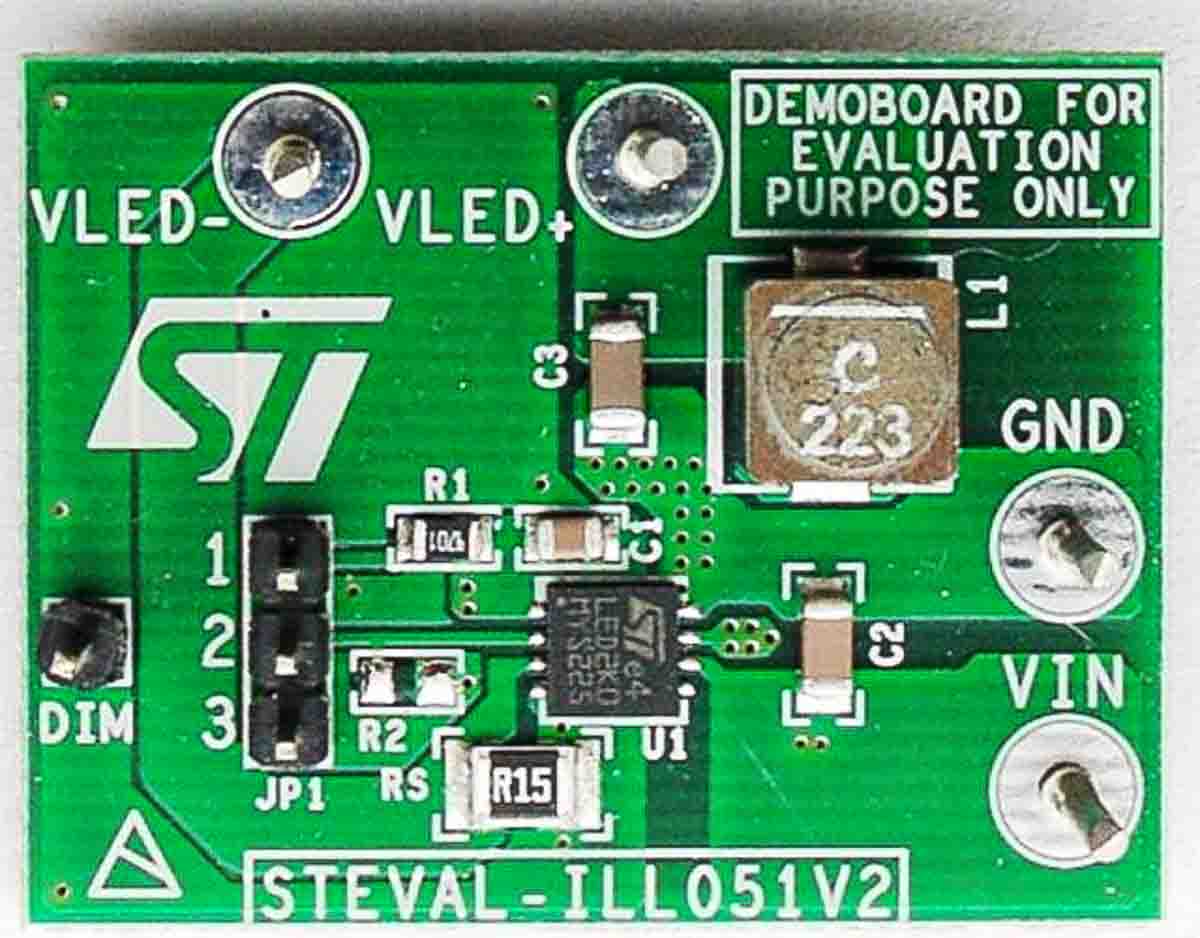 STMicroelectronics STEVAL-ILL051V2 STEVAL LED Driver Evaluation Board for LED2000 for LED Driver