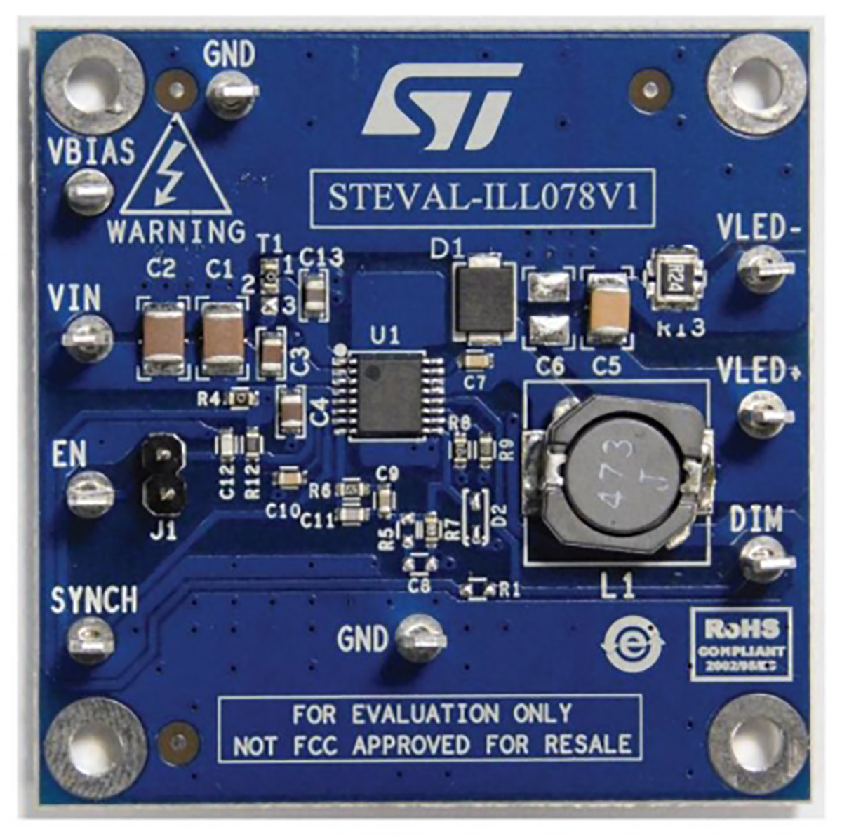 STMicroelectronics STEVAL-ILL078V1 LED Driver Evaluation Board Evaluation Board for STPS2L60 for Ceramic Output