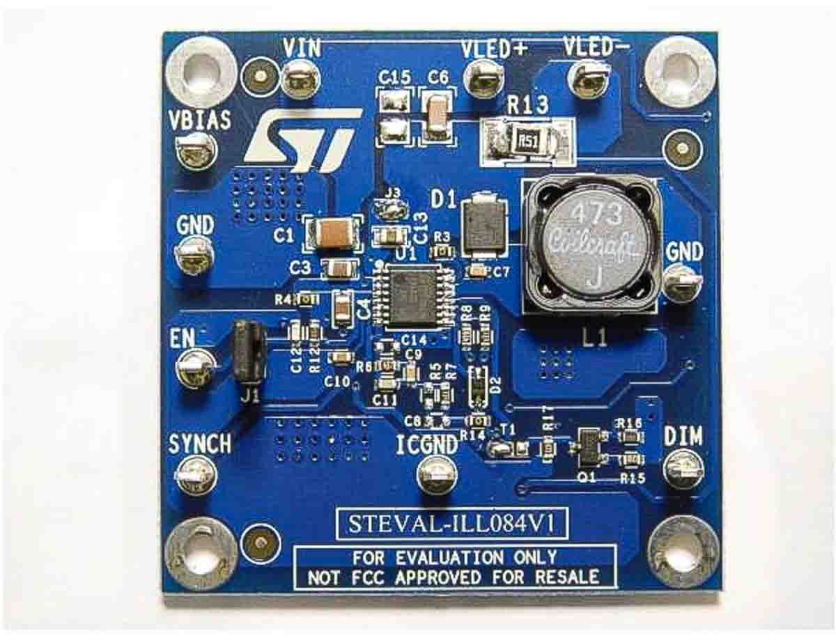 STMicroelectronics STEVAL-ILL084V1 STEVAL LED Driver Evaluation Board for LED6000 for High Power LED