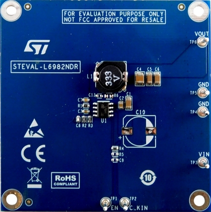 STMicroelectronics Step Down Switching Regulator Evaluation Board Step Down Regulator for L6982NDR for L6982NDR