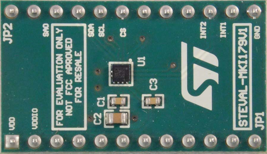 STMicroelectronics LIS2DW12 DIL24 Socket Accelerometer Sensor Adapter Board
